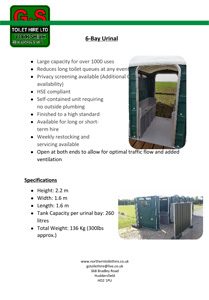 6-Bay Urinal